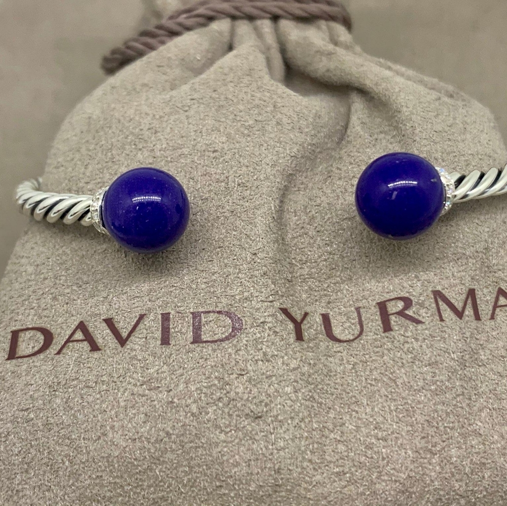 David Yurman Solari Bracelet Lapis Lazuli Diamonds - Picture 4 of 4
